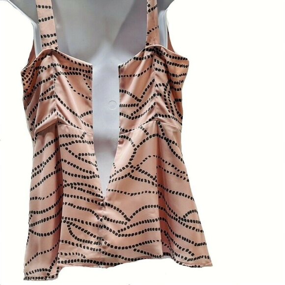 CAbi Womens Pink & Black Patterned Polyester Camisole - Picture 4 of 7